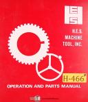 Hes-HES V-100, Lathe Operations Maintenance Wiring and Parts Manual 1973-01